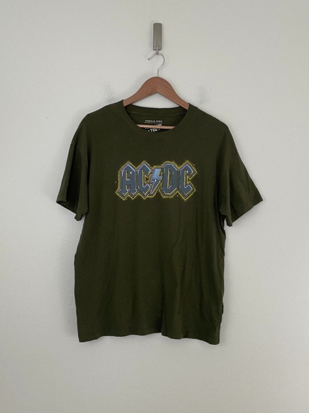 American Eagle AC/DC Graphic Band Short Sleeve T-Shirt Size XS/S